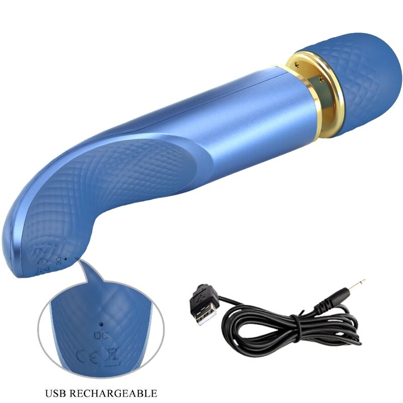 MASSAGER 7 MODOS DE VIBRAÇÃO AZUL