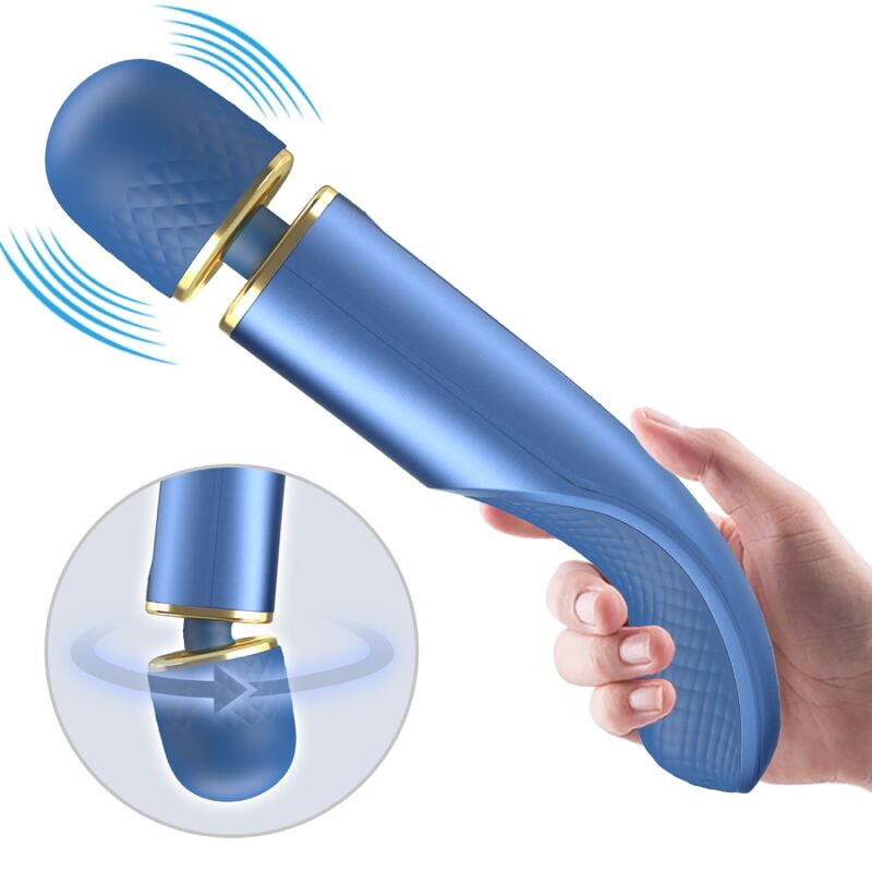 MASSAGER 7 MODOS DE VIBRAÇÃO AZUL