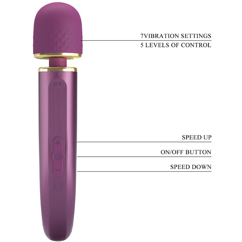MASSAGER 7 MODOS DE VIBRAÇÃO ROXO