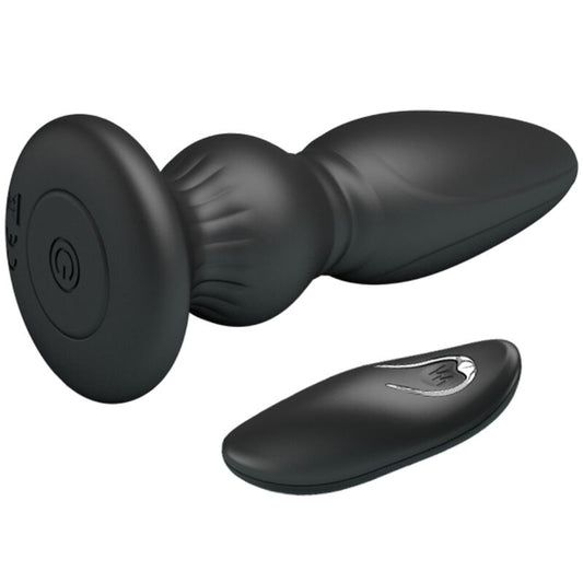 PLUGUE ANAL DE CONTROLE REMOTO VIBRADOR PODEROSO PRETO