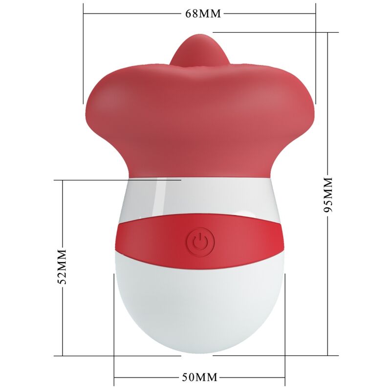 ESTIMULADOR DE LÍNGUA MINA VERMELHO CLARO