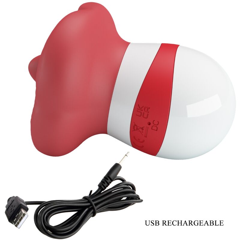 ESTIMULADOR DE LÍNGUA MINA VERMELHO CLARO