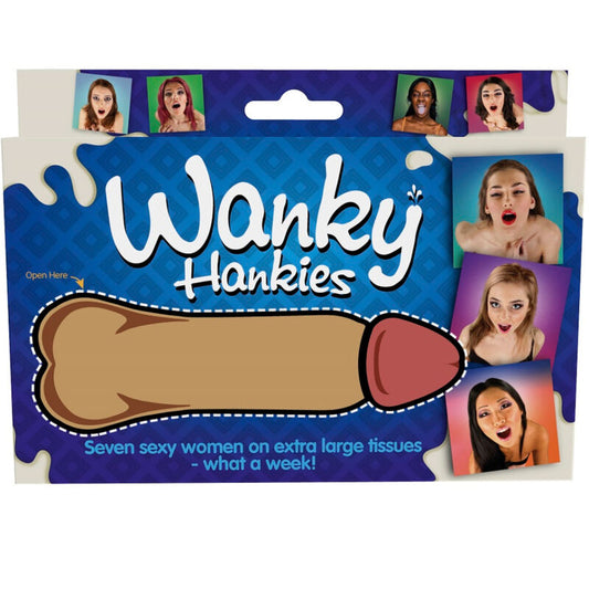 WANKY HANKIES 7 LENÇOS EXTRA GRANDES PARA MULHERES