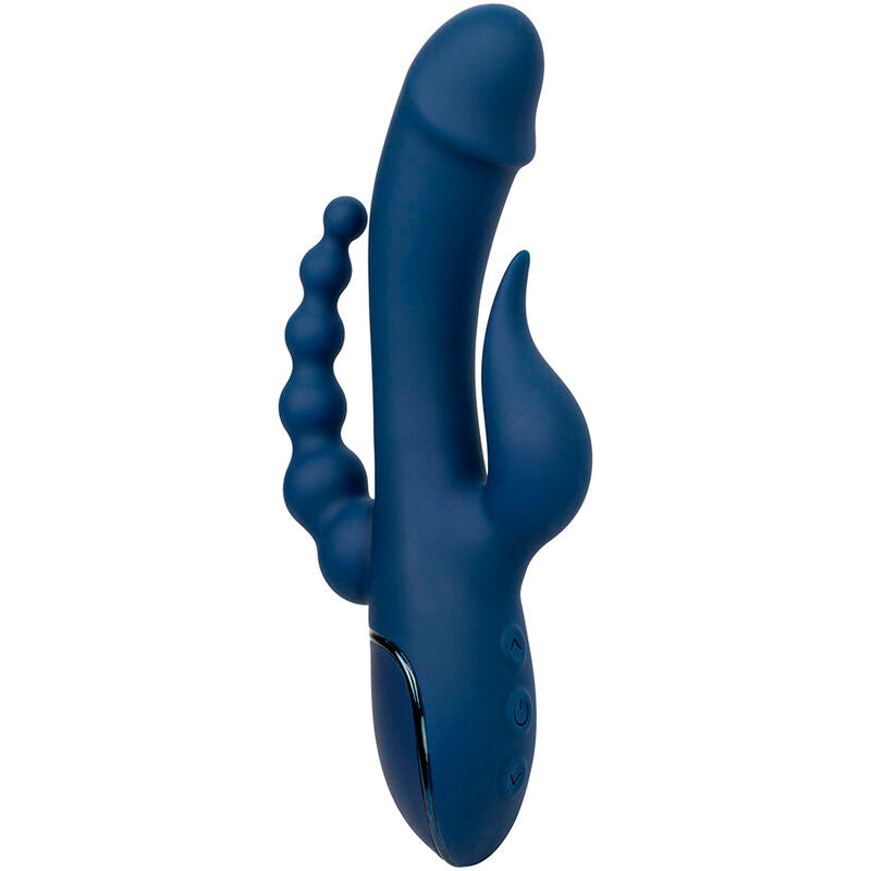 VIBRADOR TRIPLO ORGASMOS AZUL