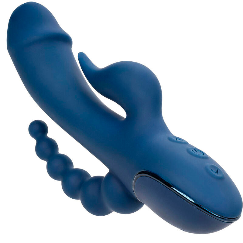 VIBRADOR TRIPLO ORGASMOS AZUL