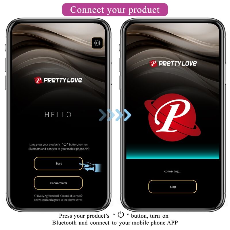 OVO VIBRANTE NINFA APP CONTROLADO LILÁS