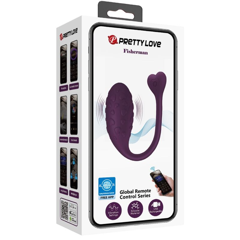 OVO VIBRATÓRIO FISHER CONTROLADO POR APLICATIVO LILÁS