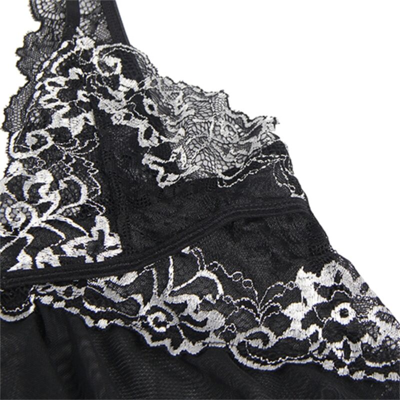 BABYDOLL TECIDO TULE PEITO RENDA