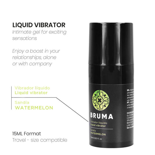 VIBRADOR LÍQUIDO ULTRA DESLIZANTE MELANCIA 15 ML