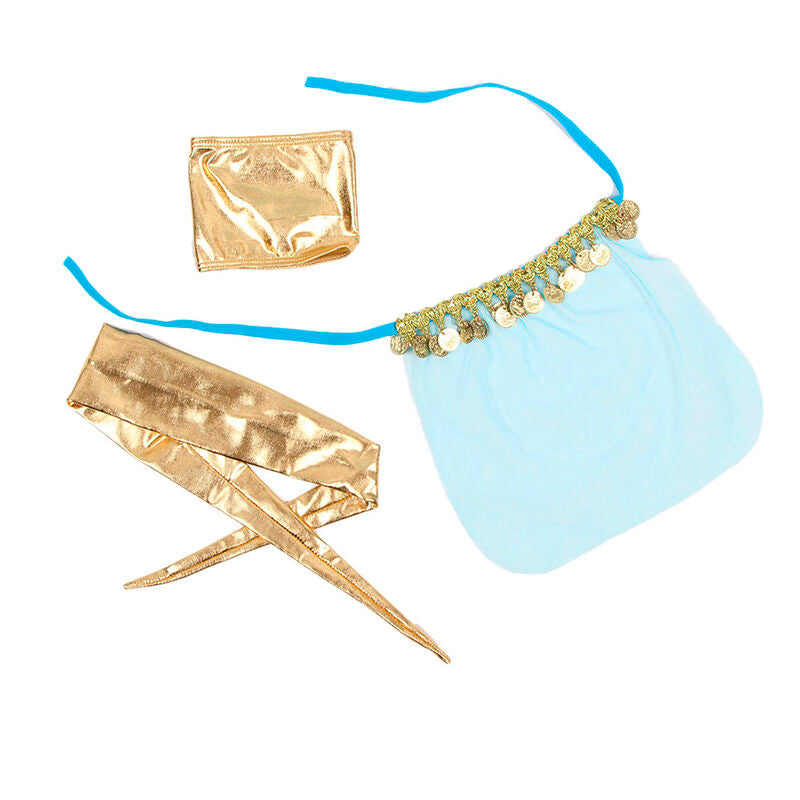 CONJUNTO DE LINGERIE AZUL ESTILO INDIA