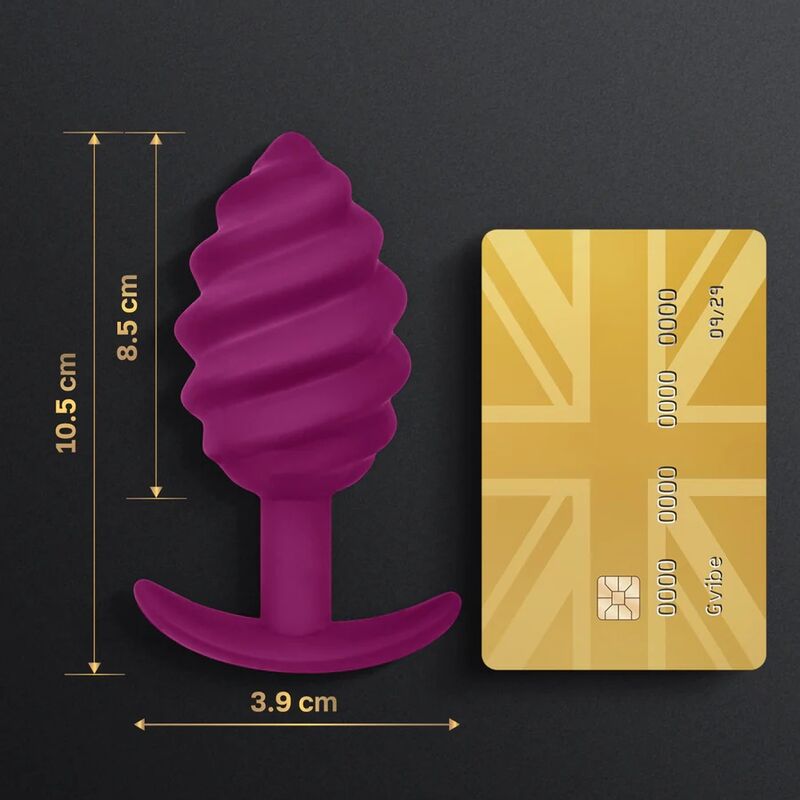 GPLUG TWIST 2 PLUG ANAL ROXO