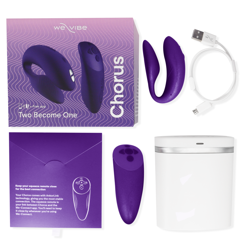 VIBRADOR CHORUS PARA CASAIS COM LILAC SQUEEZE CONTROL