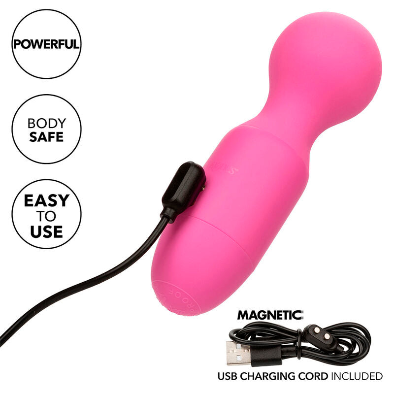 FIRST TIME MASSAGEADOR RECARREGÁVEL 10 VIBRAÇÕES ROSA