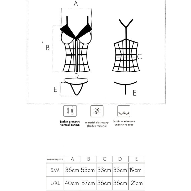 CONJUNTO LAURA CORSET + TANGA