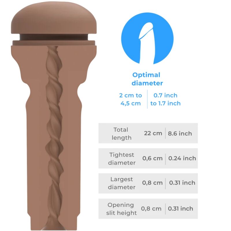 FEEL STROKER EXTRA TIGHT BUTT MÉDIO MARROM