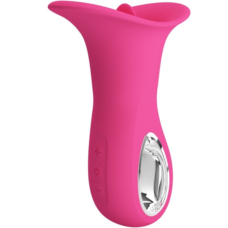 CLYDE VIBRADOR ORAL LÍNGUA VIBRANTE 12 VIBRAÇÕES ROSA