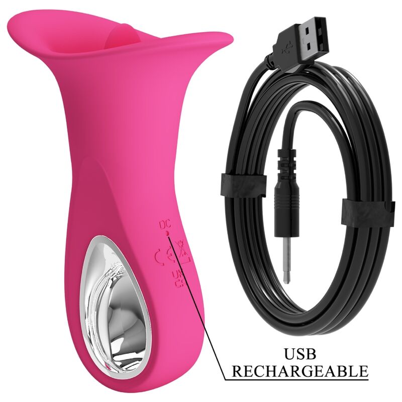 CLYDE VIBRADOR ORAL LÍNGUA VIBRANTE 12 VIBRAÇÕES ROSA