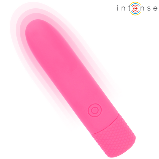 SYMONE USB RECARREGÁVEL VIBRATÓRIA BULLET 8 VIBRAÇÕES ROSA 10 X 2,2 CM