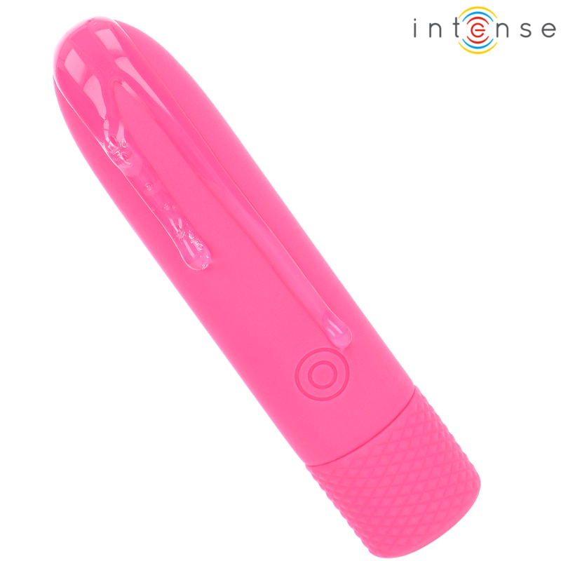 SYMONE USB RECARREGÁVEL VIBRATÓRIA BULLET 8 VIBRAÇÕES ROSA 10 X 2,2 CM