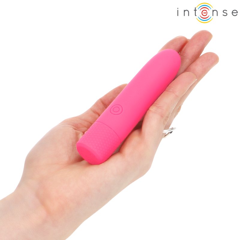 SYMONE USB RECARREGÁVEL VIBRATÓRIA BULLET 8 VIBRAÇÕES ROSA 10 X 2,2 CM