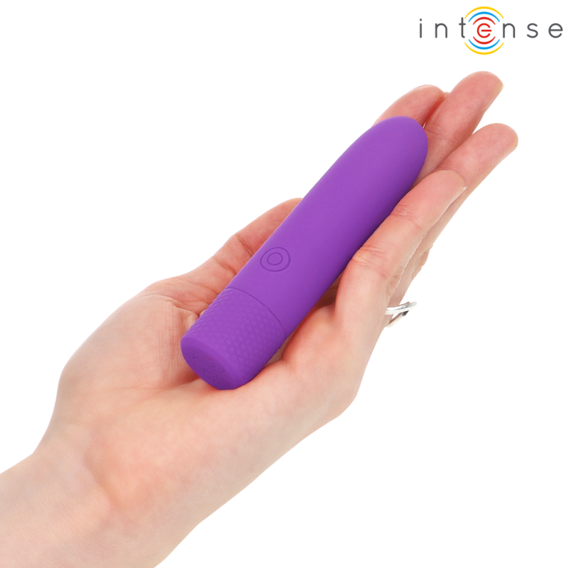 SYMONE USB RECARREGÁVEL VIBRATÓRIA BULLET 8 VIBRAÇÕES ROXO 10 X 2,2 CM