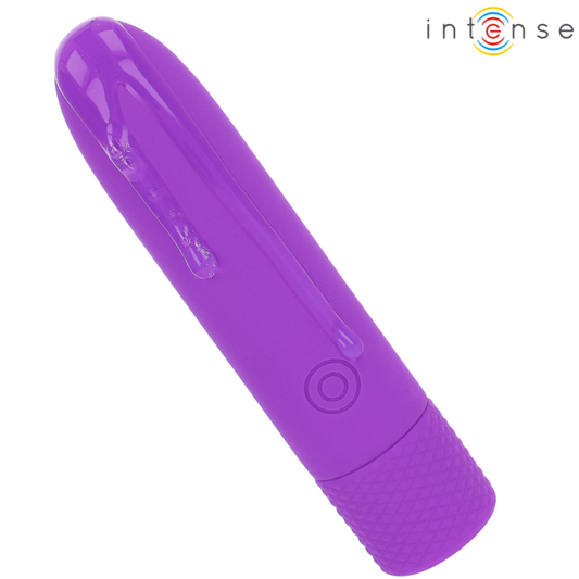 SYMONE USB RECARREGÁVEL VIBRATÓRIA BULLET 8 VIBRAÇÕES ROXO 10 X 2,2 CM
