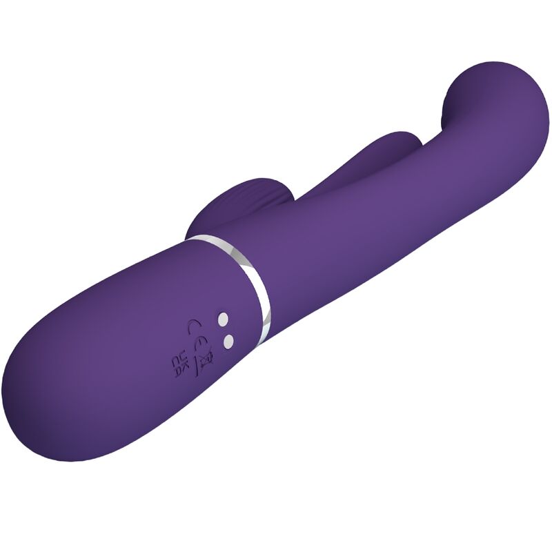 SHANIA TRIPLE RABBIT VIBRADOR MULTIFUNCIONAL ROXO