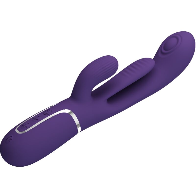SHANIA TRIPLE RABBIT VIBRADOR MULTIFUNCIONAL ROXO
