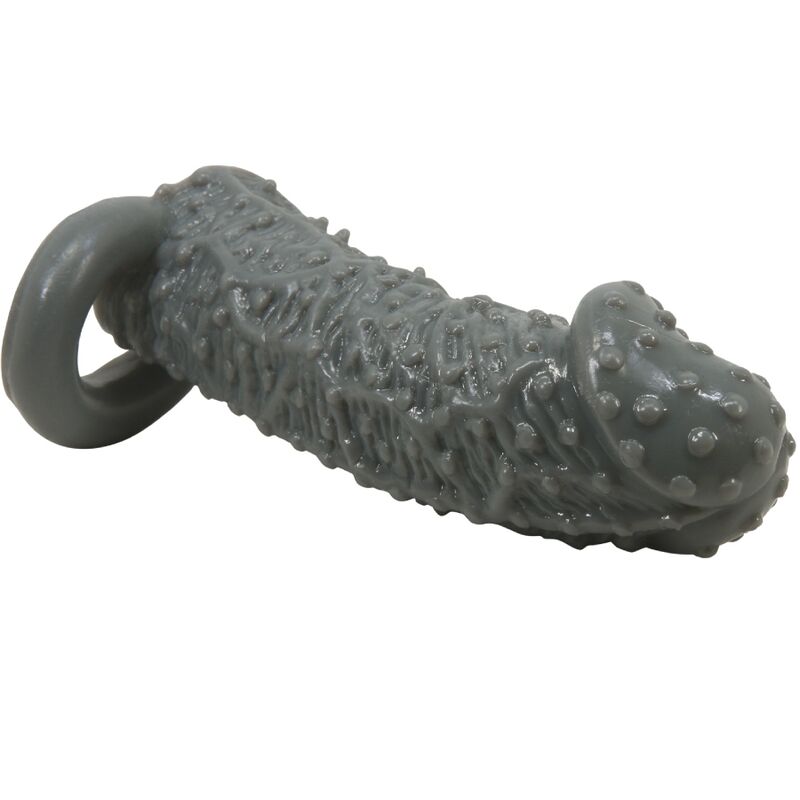 MANGA DE AMPLIAÇÃO E RETARDAMENTO DE PÊNIS REALÍSTICO MODELO 2 CINZA