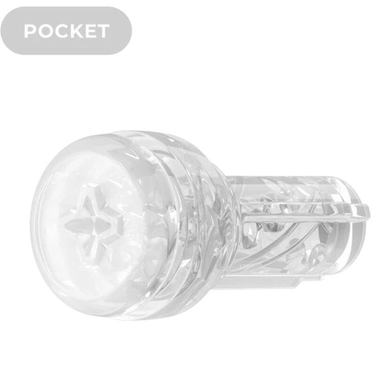 FEEL POCKET STROKER CRYSTAL POR KIIROO TRANSPARENTE