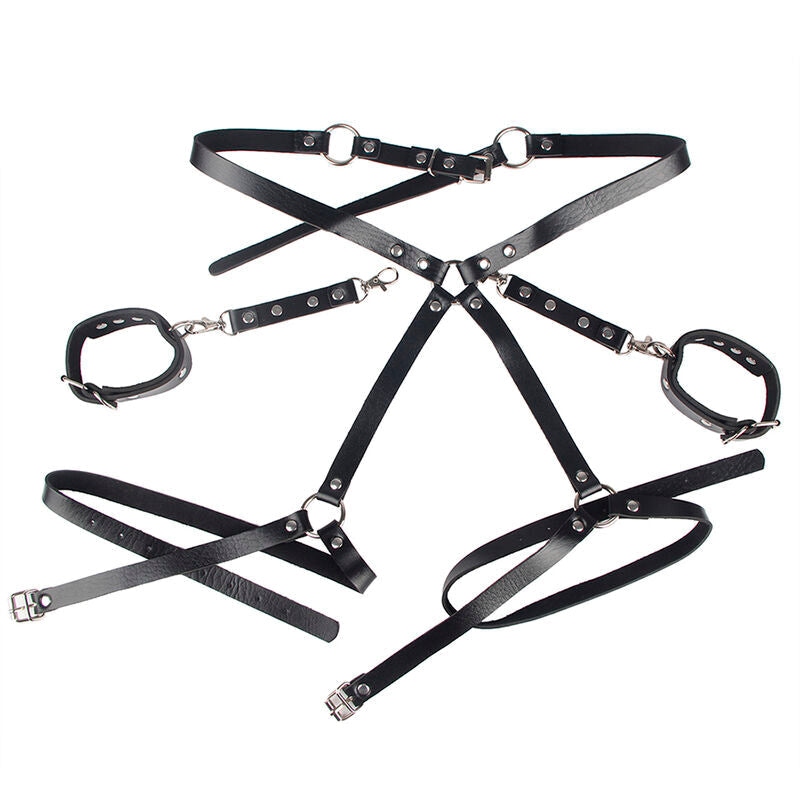 ALGEMAS COM CINTO DE BONDAGE PRETO TAMANHO ÚNICO