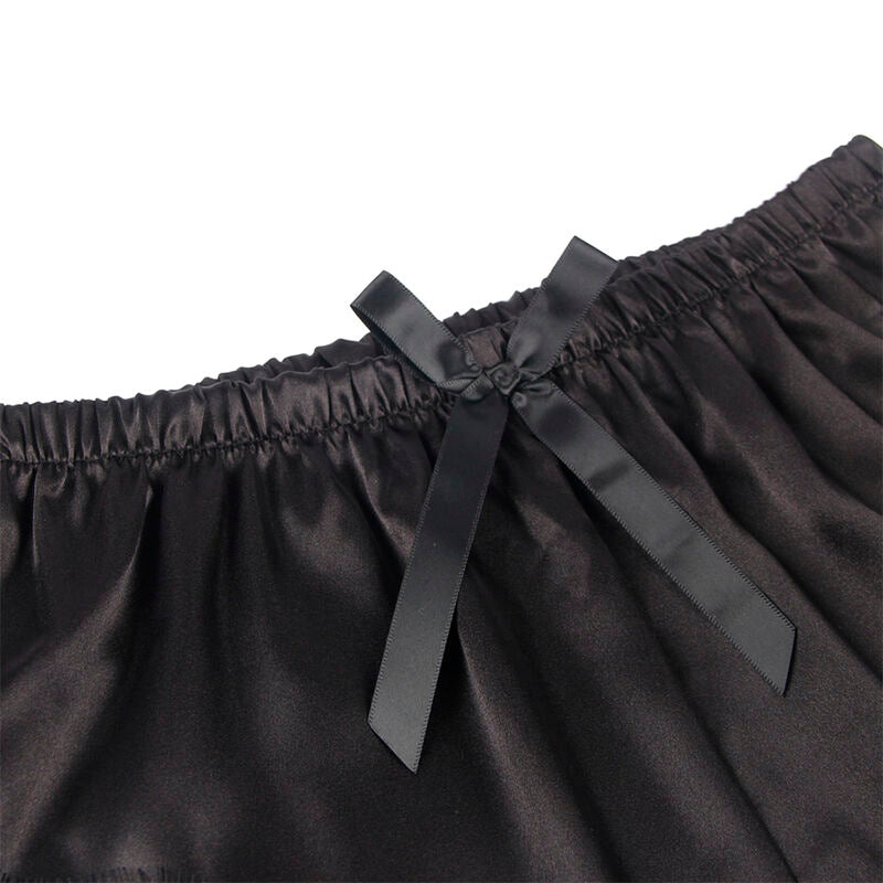 CAMISOLA DE SEDA CASUAL + CALÇA DE RENDA PRETA