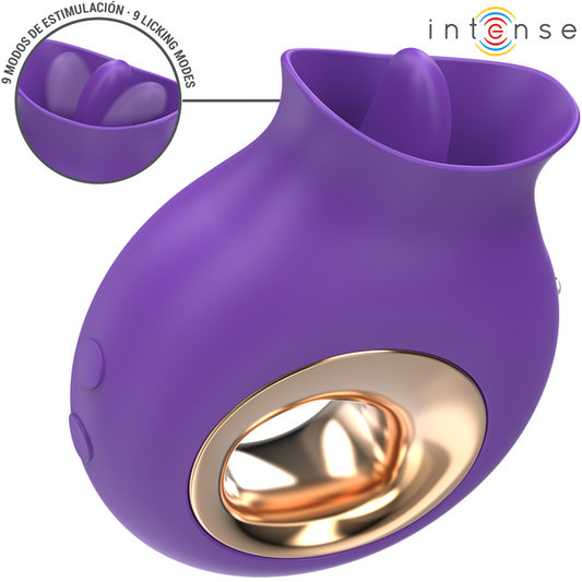 ESTIMULADOR DE CLITÓRIS TULI 9 VIBRAÇÕES E 9 OSCILAÇÕES ROXO