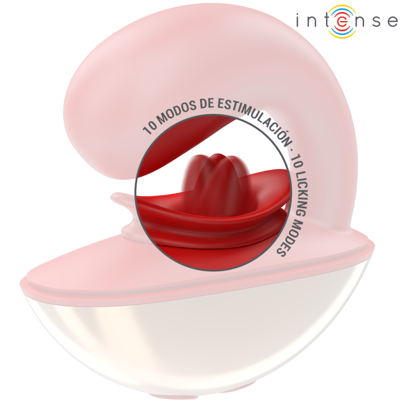 VIBRADOR E ESTIMULADOR MARIAH EM FORMATO U 10 VIBRAÇÕES VERMELHO