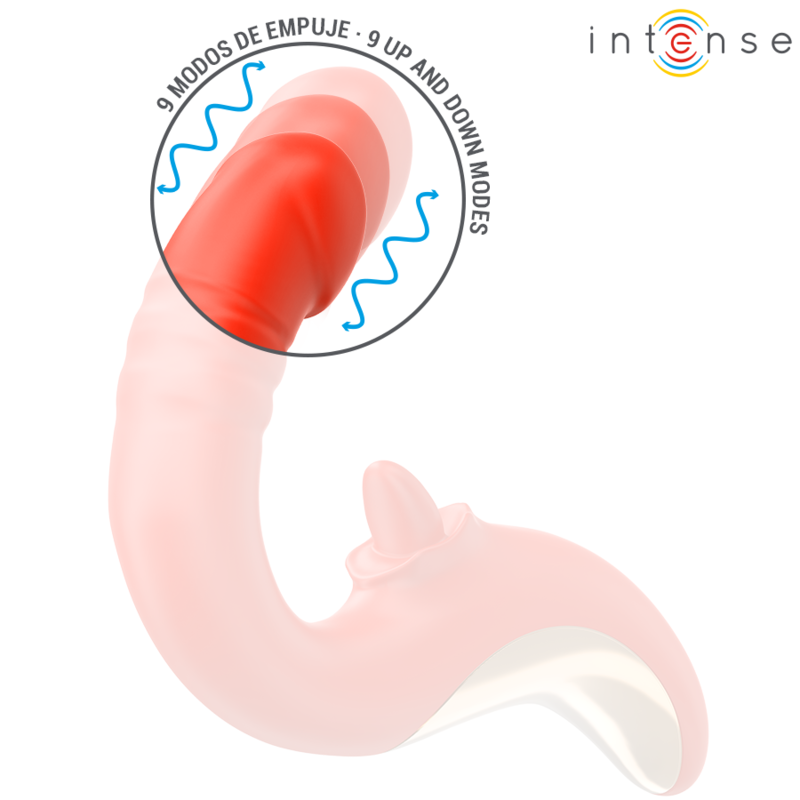 VIBRADOR E ESTIMULADOR PAULINA EM FORMA DE U VERMELHO