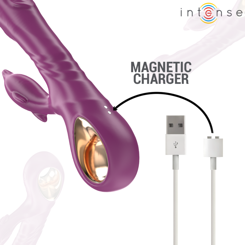 HALLE VIBRADOR MULTIFUNCIONAL COM LÍNGUA ESTIMULANTE DE GOLFINHOS ROXO