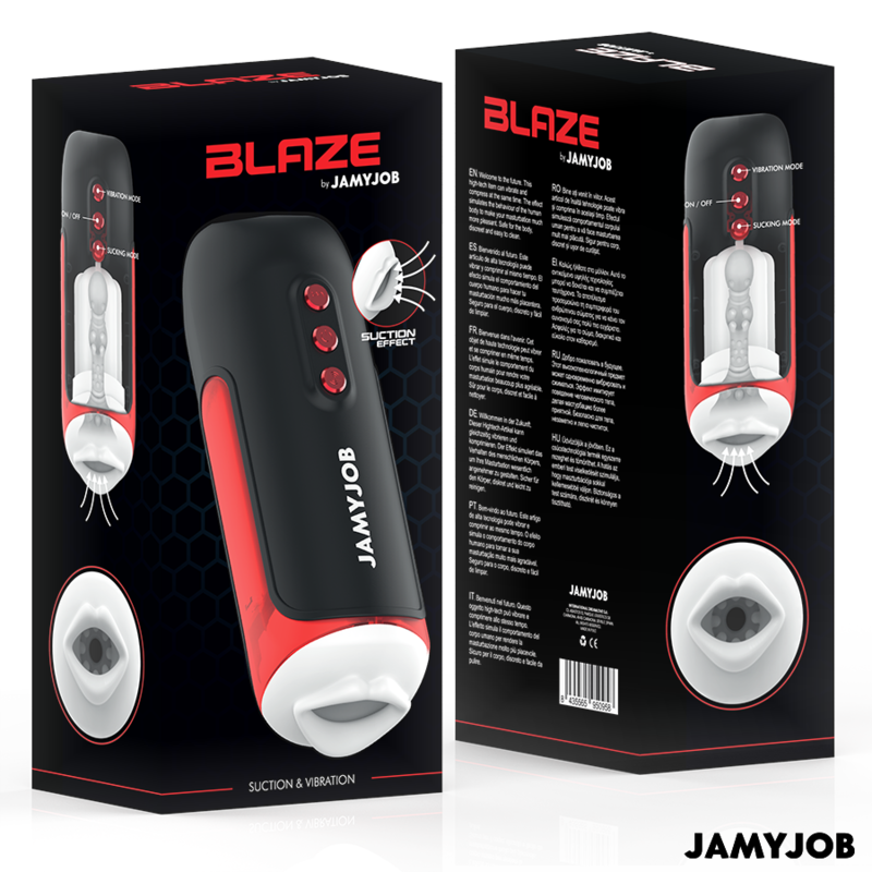 BLAZE MASTURBADOR AUTOMÁTICO DE BOCA 5 MODOS ESTIMULANDO ONDAS E VIBRAÇÃO