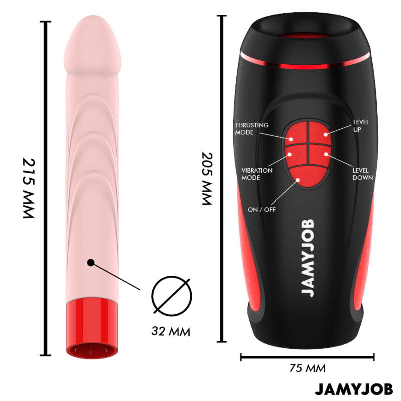 MASTURBADOR AUTOMÁTICO BASE PYSTON COM DILDO DE CONTROLE REMOTO