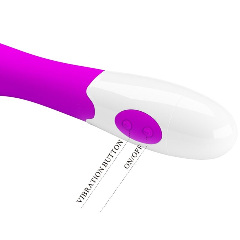 VIBRADOR ELEMENTAL 30 MODOS DE VIBRAÇÃO ROXO
