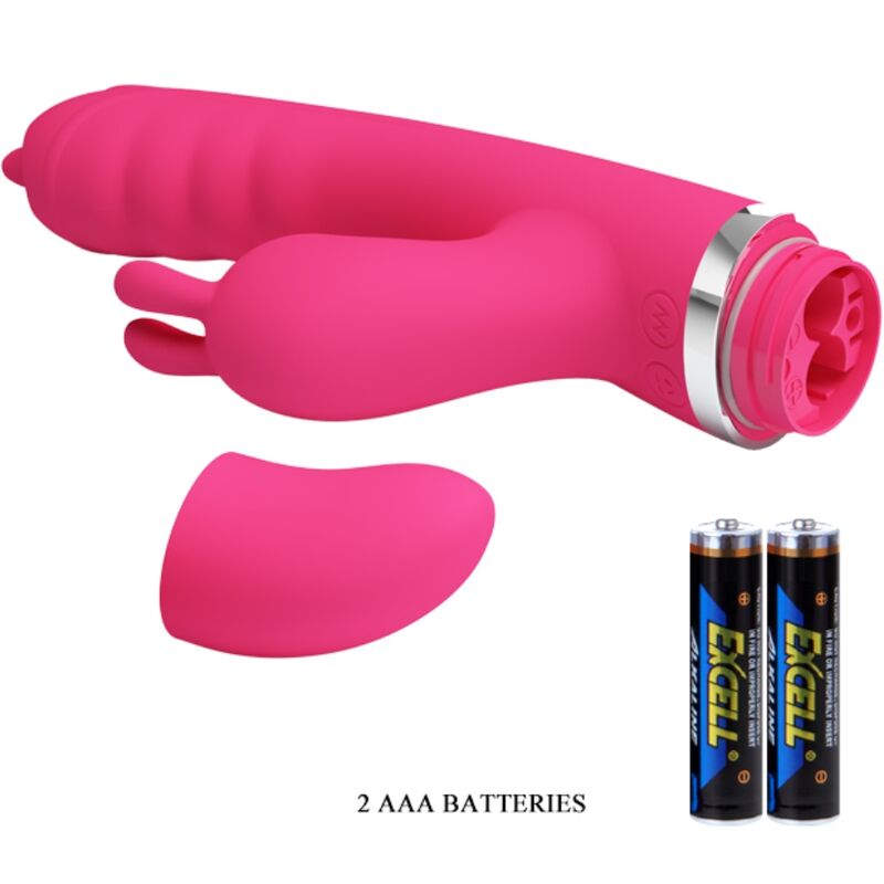 VIBRADOR COELHO MULTIFUNCIONAL PHOENIX ROSA
