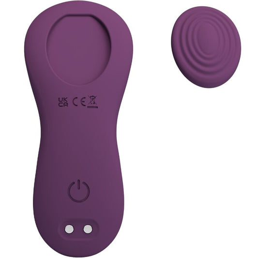 MANE LAY ON MASSAGEADOR DE CLITÓRIS 10 VIBRAÇÕES CONTROLE REMOTO ROXO