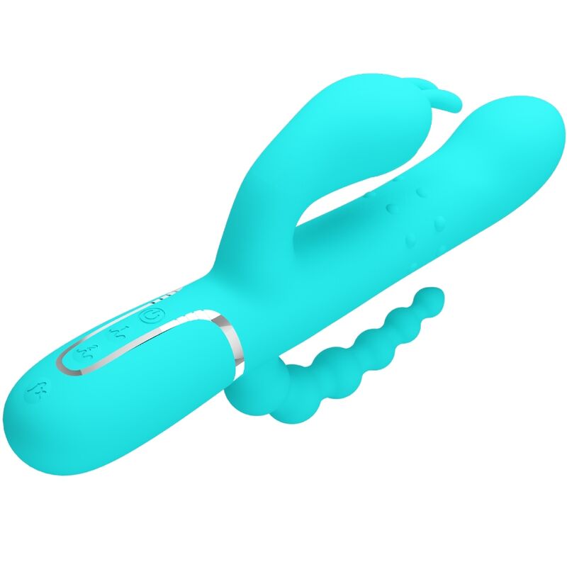 CAMMY 4 EM 1 MULTIFUNCIONAL TRIPPLE RABBIT VIBRADOR AZUL