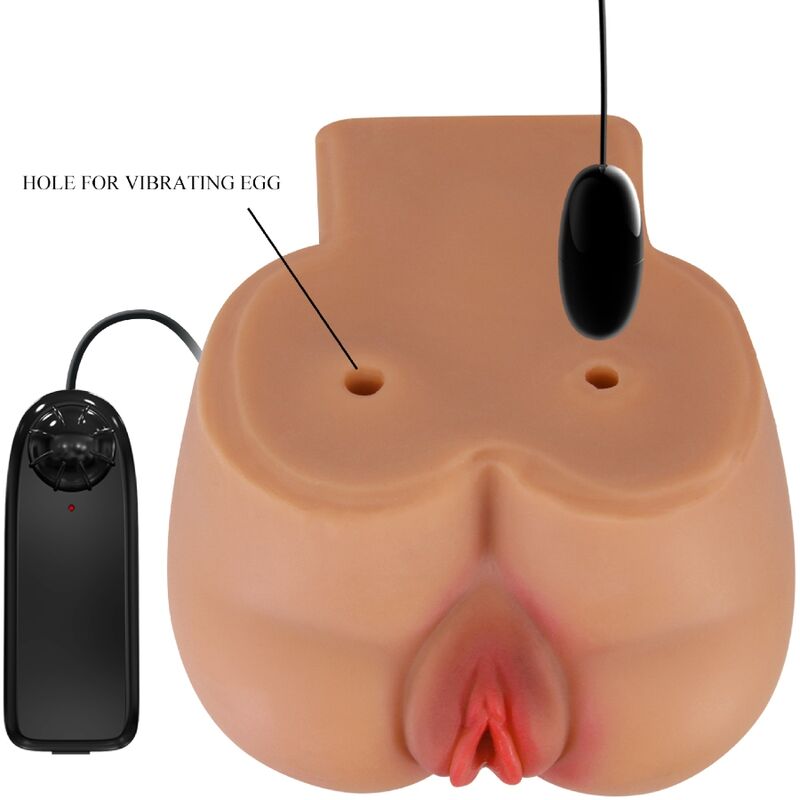 VIBRADOR KYLIE ASS COM CONTROLE REMOTO REALISTA DE VAGINA E ÂNUS
