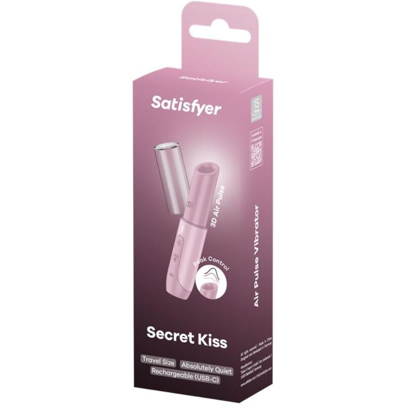 ESTIMULADOR DE CLITÓRIS SECRET KISS WAVE ROSA
