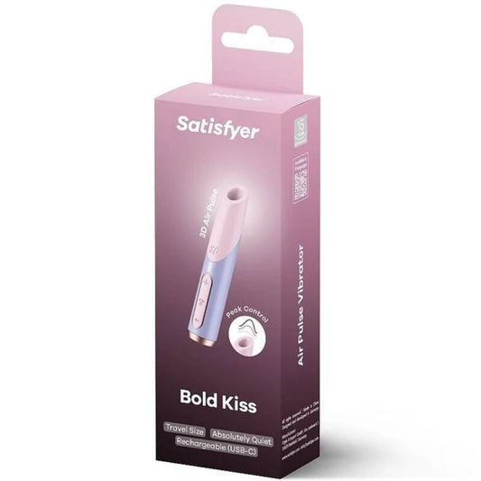 ESTIMULADOR DE CLITÓRIS BOLD KISS WAVE ROSA / VIOLETA