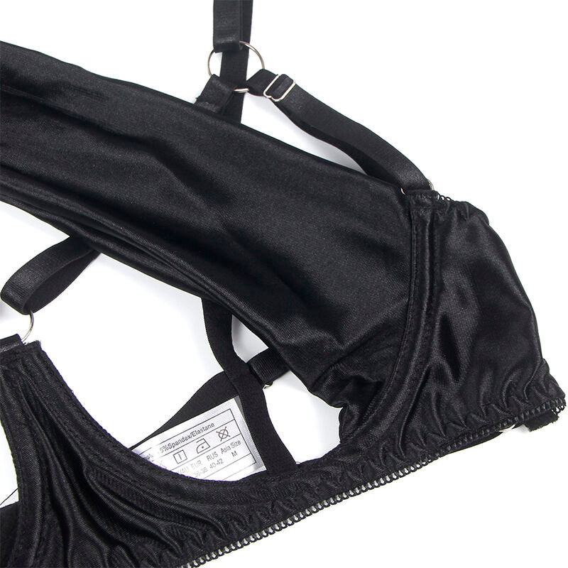 CONJUNTO SUBBLIME DE SUTIÃ COM LAÇO PRETO AJUSTÁVEL