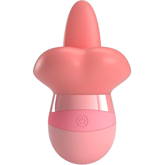 ESTIMULADOR DE CLITÓRIS KYLEE TONGUE 10 VIBRAÇÕES ROSA NUDE