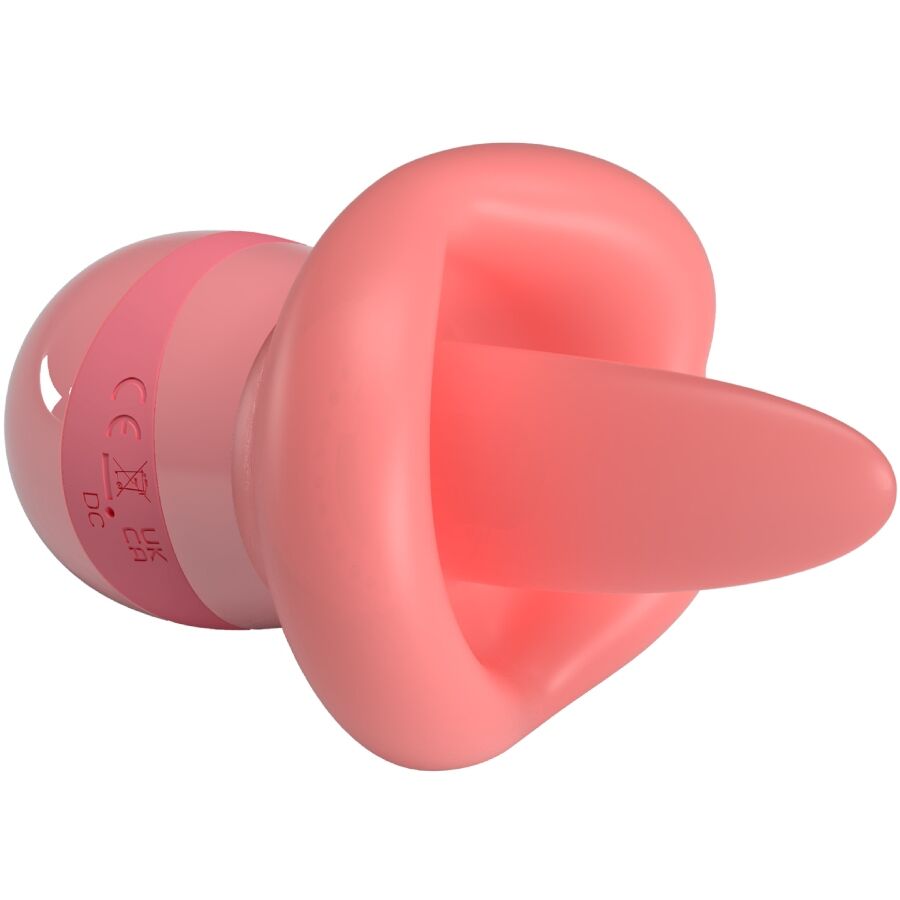 ESTIMULADOR DE CLITÓRIS KYLEE TONGUE 10 VIBRAÇÕES ROSA NUDE