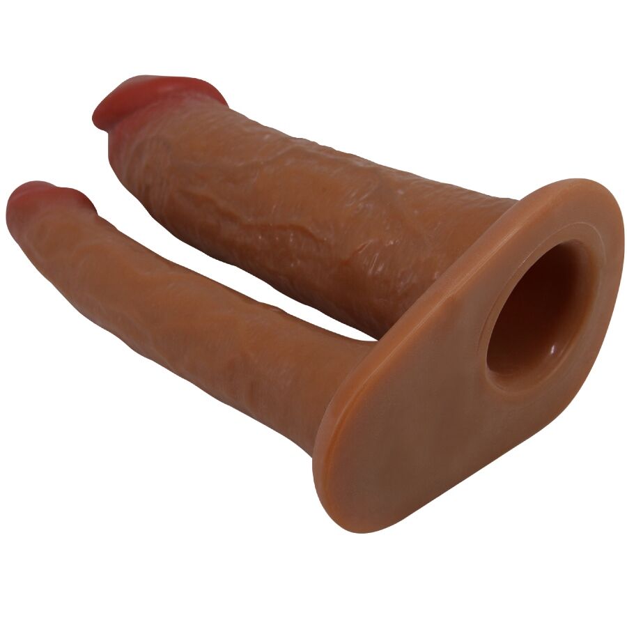 YAIRON MANGA DUPLA PARA PÊNIS COM EXTENSÃO DE 4 CM MULATO