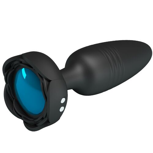 TARION ANAL PLUG COM LUZ LED PRETO 12,5 CM